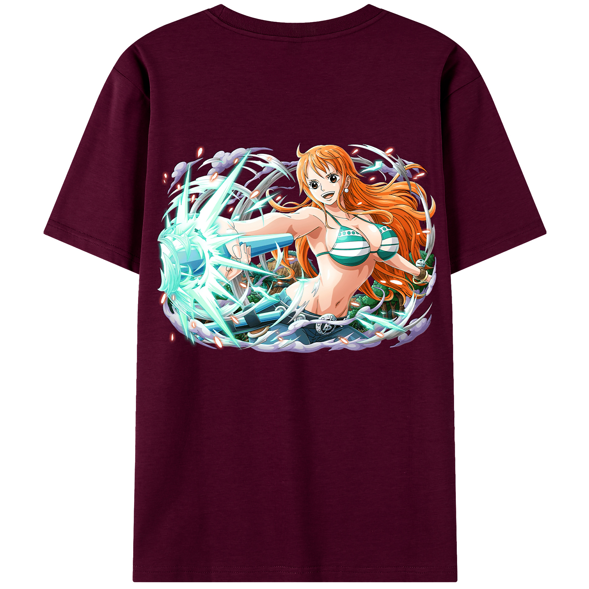 （画像用） ワンピース ナミ ONE PIECE Nami レディース半袖Tシャツ(バックプリント)